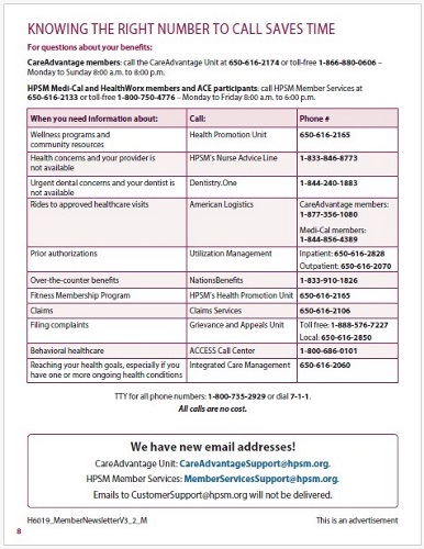 HPSM contact list HPSM contact list