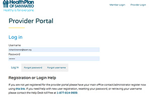 Portal login