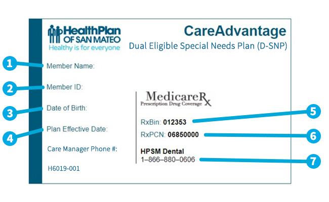 CareAdvantage ID card CareAdvantage ID card